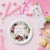 Bruiloft Blush Cocktail Party Papieren Bordje (Feest)