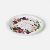 Bruiloft Blush Cocktail Party Papieren Bordje (Gekanteld)