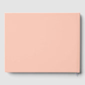 Bruiloft blush roze florals witte namen gastenboek (Achterkant)