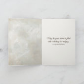 Bruiloft Boeket en Herten Antlers Kaart (Binnen)