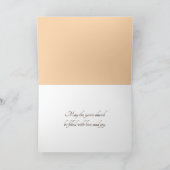 Bruiloft boeket op het strand Driftwood Kaart (Binnen)