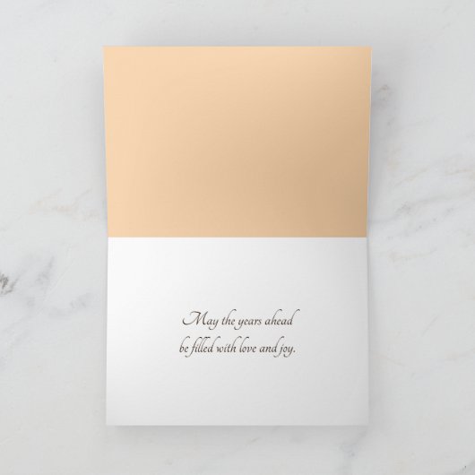 Bruiloft boeket op het strand Driftwood Kaart (Binnen)