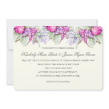 Bruiloft Boeket Purples Waterverf