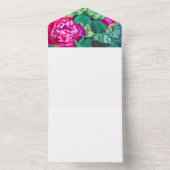 Bruiloft boeket uitnodiging (Binnen)