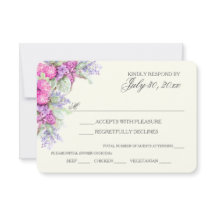 Bruiloft Boeket Waterverf RSVP