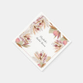 Bruiloft BOHO Terracotta Pampagras Tarwe Servet (Hoek)