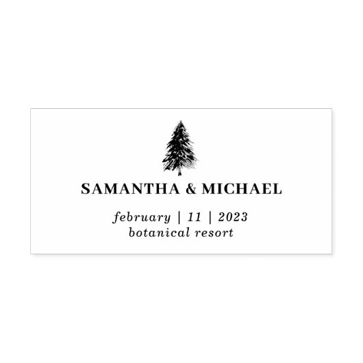 Bruiloft Bosboom Bloem Hand Tekening Zelfinktende Stempel (Design)