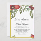 Bruiloft Botanische Boho Elegant groen Kaart (Voorkant)