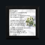 bruiloft    bouquetDaughter Poem Cadeaudoosje<br><div class="desc">Een groot cadeau voor een dochter op haar trouwdag.</div>