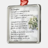 bruiloft    bouquetDaughter Poem Metalen Ornament (Links)