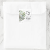 Bruiloft Bouquette Koran Quote Moslim Bruiloft Nik Vierkante Sticker (Tas)