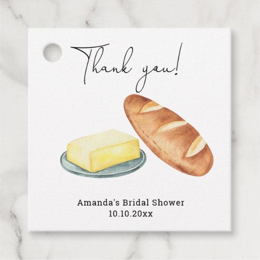 Bruiloft Bridal Shower  Bedankjes Labels (Voorkant)
