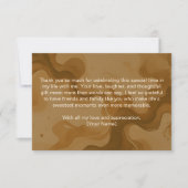 Bruiloft Bridal Shower Bedankkaart (Voorkant)