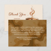 Bruiloft Bridal Shower Bedankkaart Love is Brewing (Voorkant / Achterkant)