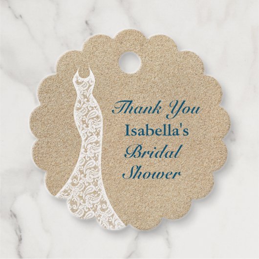 Bruiloft Bridal Shower Bedankt Bedankjes Labels (Voorkant)