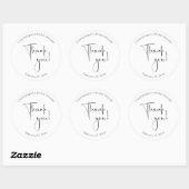 Bruiloft Bridal Shower Bedankt Ronde Sticker (Vel)