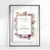 Bruiloft Bridal Shower Bloementuin Welkom  Poster