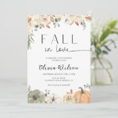 Bruiloft Bridal Shower - Bruid Herfstbladeren Kaart (Staand voorkant)
