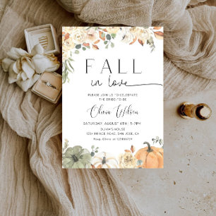 Bruiloft Bridal Shower - Bruid Herfstbladeren  Kaart