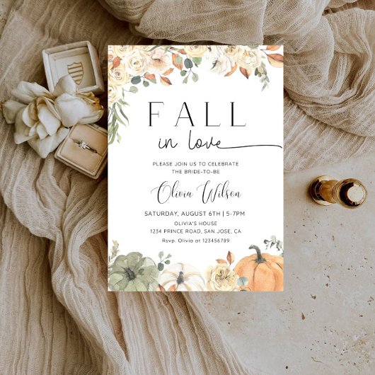 Bruiloft Bridal Shower - Bruid Herfstbladeren Kaart