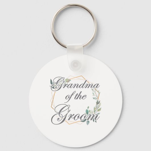 Bruiloft Bridal Shower Bruid Oma Van De Bruidegom  Sleutelhanger (Voorkant)