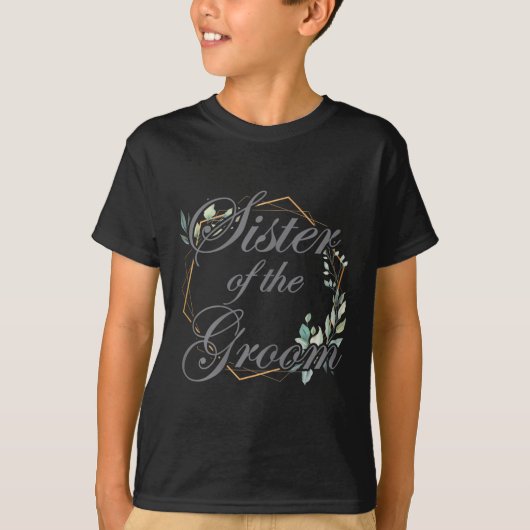 Bruiloft Bridal Shower Bruid Zus Van De Bruidegom T-shirt (Voorkant)