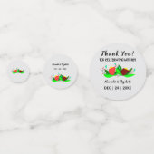 Bruiloft Bridal Shower Confetti Liefde Vogel (Achterkanten)