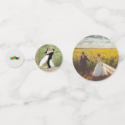 Bruiloft Bridal Shower Confetti Liefdesvogel (Voorkanten)