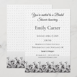 Bruiloft Bridal Shower | Elegant Uitnodigingsontwe Kaart