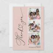 Bruiloft Bridal Shower Foto Dankkaart Bedankkaart (Voorkant)