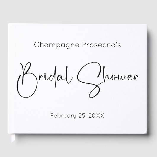 Bruiloft Bridal Shower Gastenboek (Voorkant)