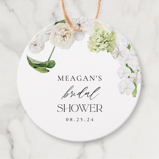 Bruiloft Bridal Shower Greenery Love In Bloom Bedankjes Labels (Voorkant)