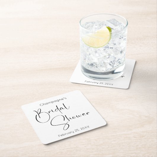 Bruiloft Bridal Shower Kartonnen Onderzetters (Insitu)