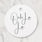 Bruiloft Bridal Shower Ooh La La Bedankjes Labels (Voorkant)