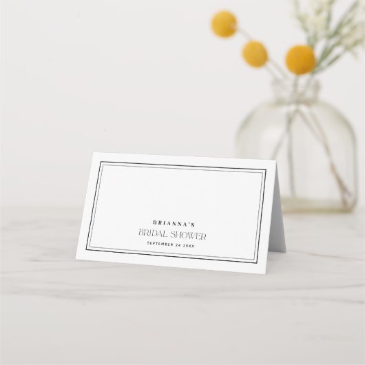 Bruiloft Bridal Shower Plaatskaartje (Achterkant)