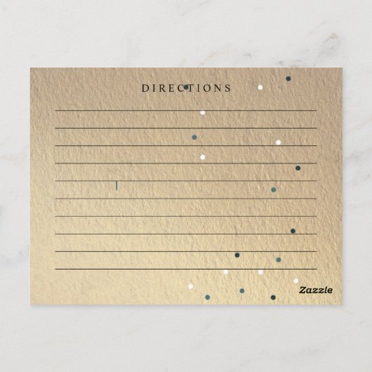 Bruiloft Bridal Shower Receptkaart met Glitters Briefkaart (Achterkant)