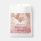 Bruiloft Bridal Shower roze goud ballonnen Bedankzakje (Voorkant)