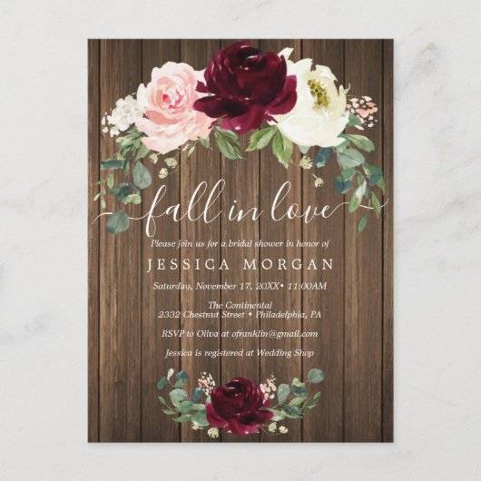 Bruiloft Bridal Shower Uitnodiging (Voorkant)