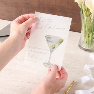 Bruiloft Bridal Shower Vellum Uitnodigingen