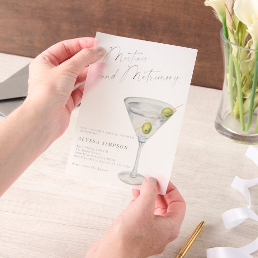 Bruiloft Bridal Shower Vellum Uitnodigingen (Draagbaar)