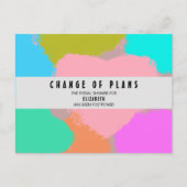 Bruiloft Bridal Shower Verandering van Plannen Har Briefkaart (Voorkant)