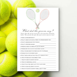 Bruiloft Bridal shower Wat zei de bruidegom spel