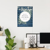 Bruiloft Bridal Shower Welkom Bord Poster (Thuiskantoor)