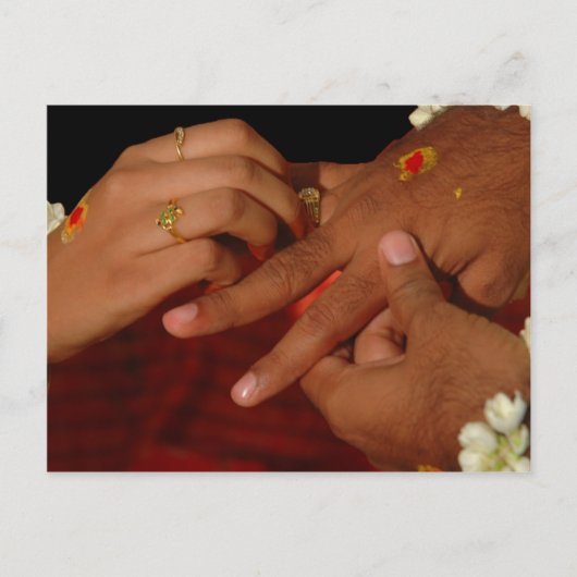 bruiloft briefkaart (Voorkant)