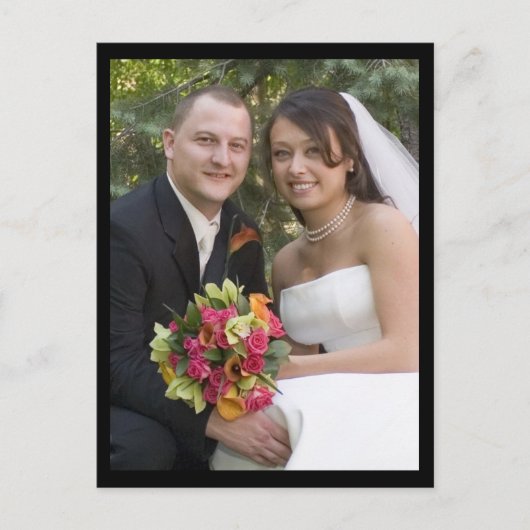 bruiloft briefkaart (Voorkant)