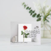 bruiloft briefkaart (Staand voorkant)