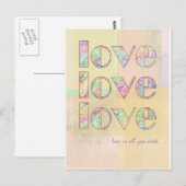 bruiloft briefkaart (Voorkant / Achterkant)