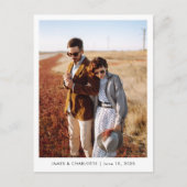 Bruiloft Briefkaart Gastenboek Aangepaste fotosjab (Voorkant)