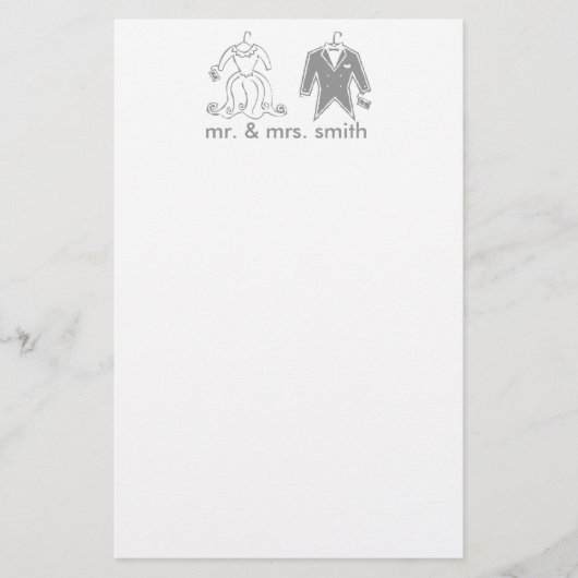 bruiloft briefpapier (Voorkant)