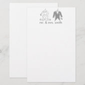 bruiloft briefpapier (Voorkant / Achterkant)